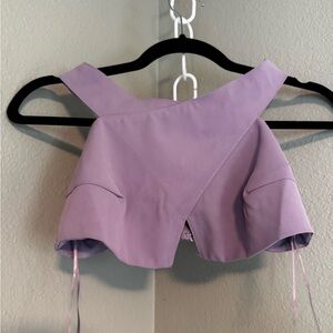 Purple crop top